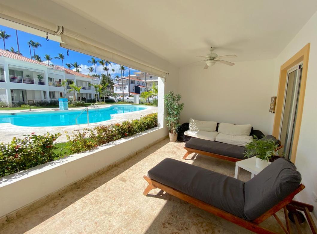 Blue Ocean Beachfront Villas & Apartments - Wifi, Pool, Bbq, Playa Los Corales Пунта-Кана Екстер'єр фото