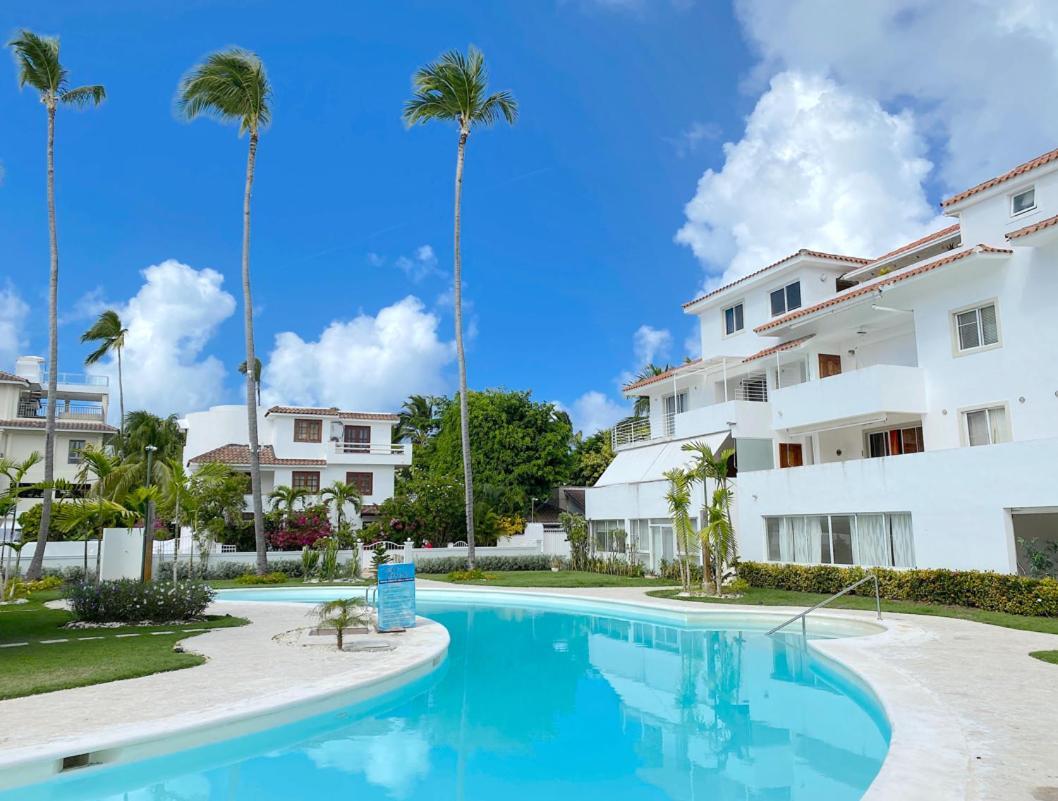 Blue Ocean Beachfront Villas & Apartments - Wifi, Pool, Bbq, Playa Los Corales Пунта-Кана Екстер'єр фото